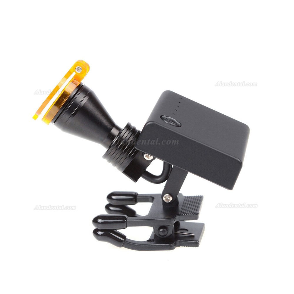 Dental 5W LED Wireless Clip-on Headlight with Optical Filter